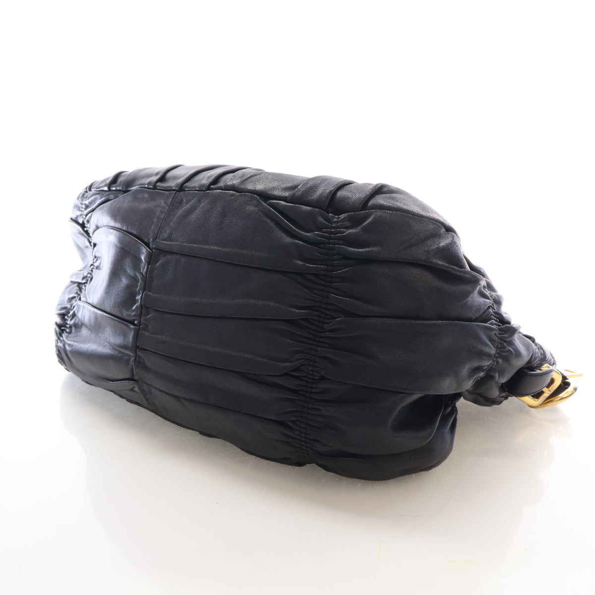 Pre-Owned Prada Shoulder Bag Medium Nappa Leather Gaufre, base view