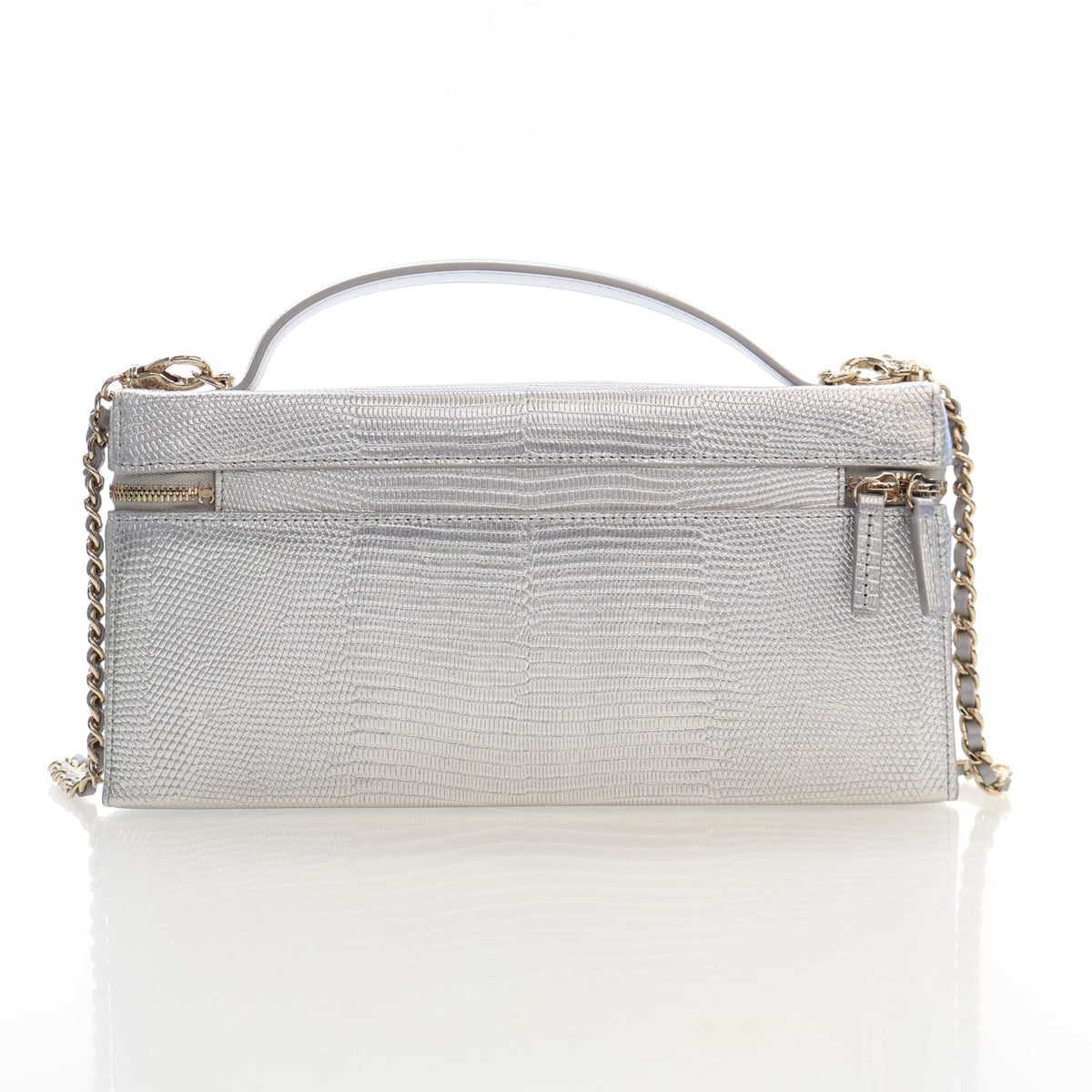 Chanel Lizard Embossed Calfskin East-West Slim Vanity Top Handle With Chain, photo 11 of 16