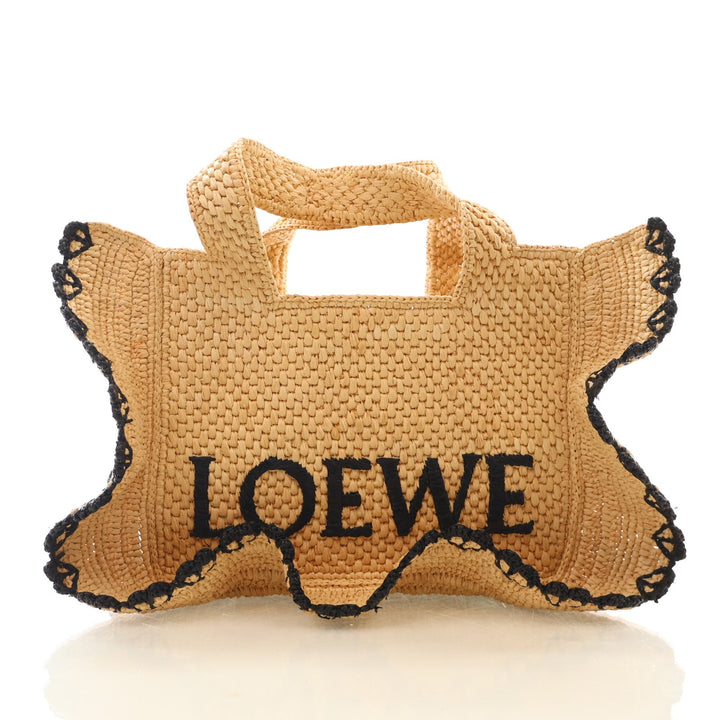 Loewe Small Raffia Tote Bag
