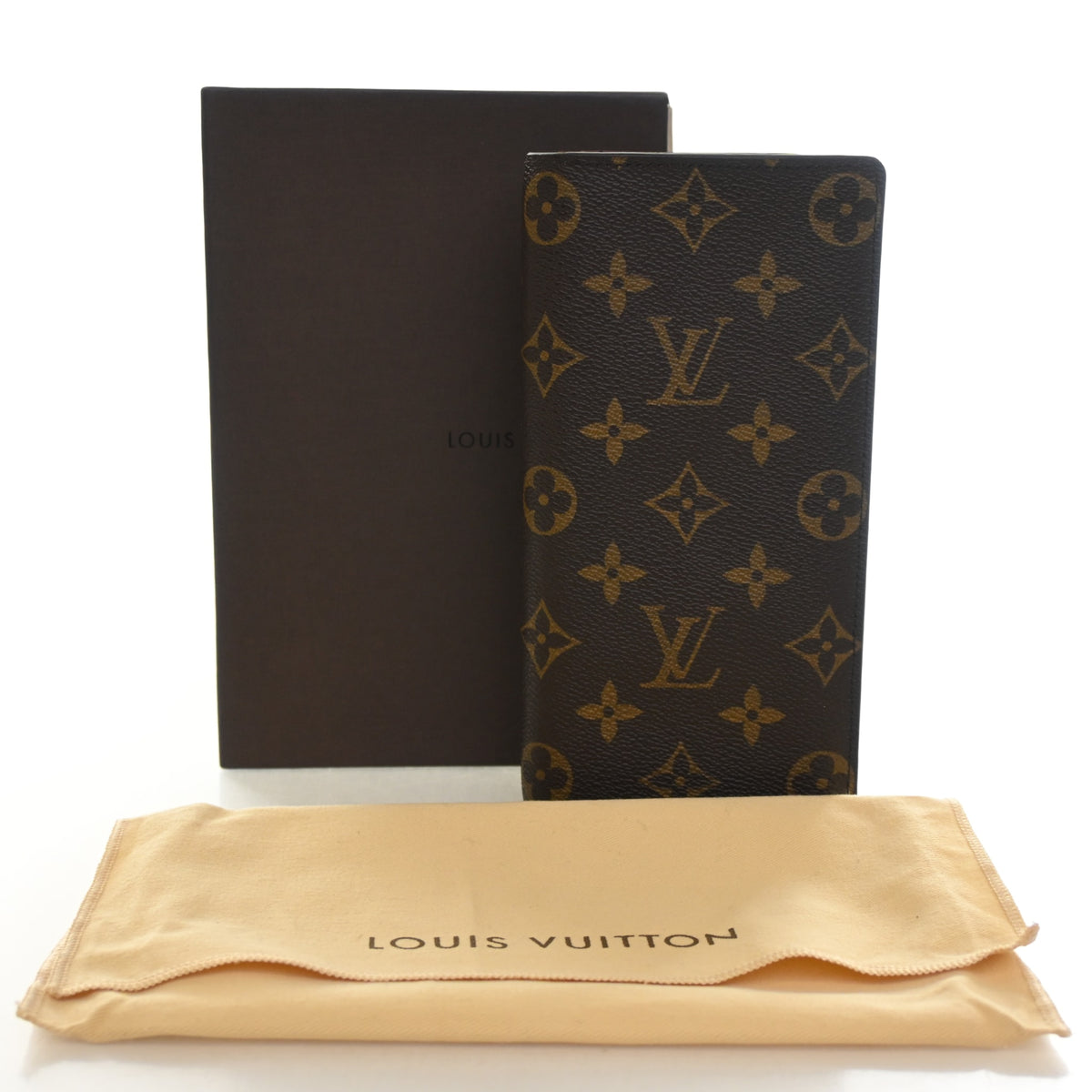 Pre-Owned Louis Vuitton Wallet Monogram Slim, flat lay