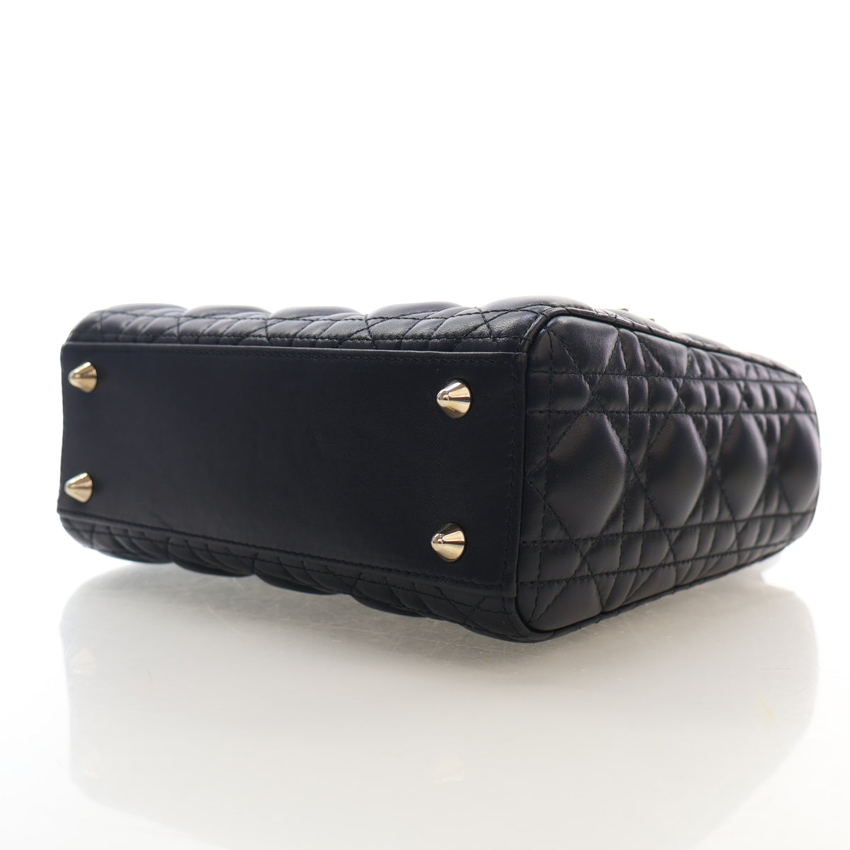Pre-Owned Christian Dior Lady Dior Small Lambskin My Abcdior, base and feet view, photo 8 of 19