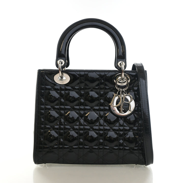 Christian Dior Medium Patent Lady Dior