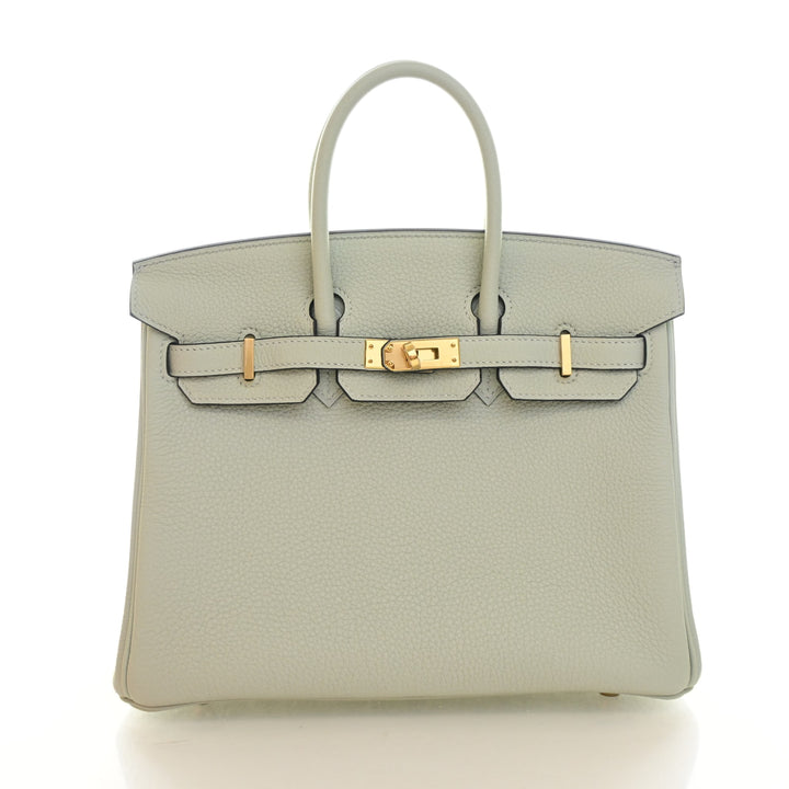 Hermes Gris Neve Togo Birkin 25
