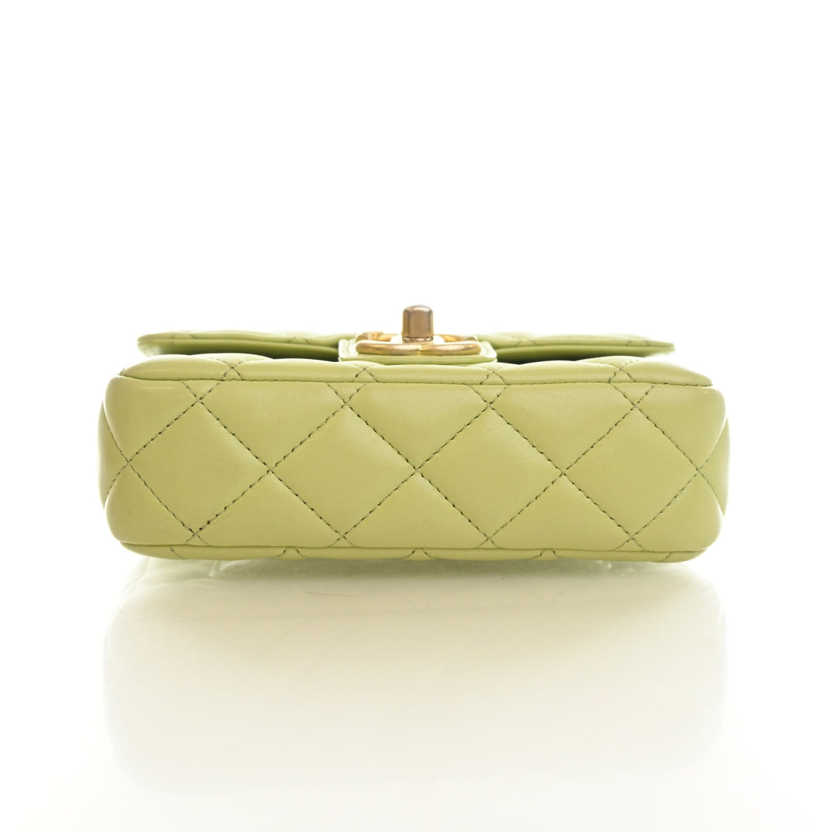 Pre-Owned Chanel Flap Bag Mini Lambskin Casino Royale Square, base view