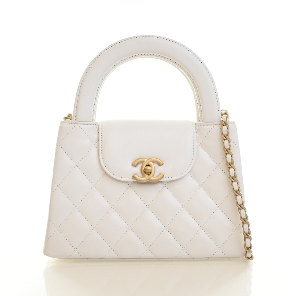 Chanel Nano Lambskin Kelly Shopper