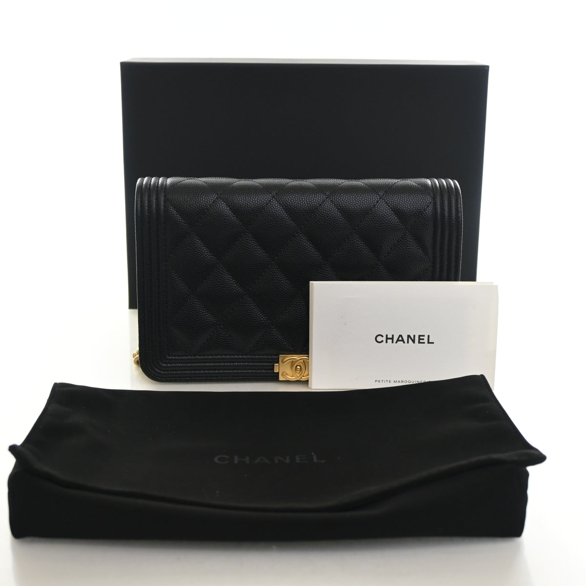 Chanel Boy Bag Wallet on Chain Caviar Black, photo 14 of 14