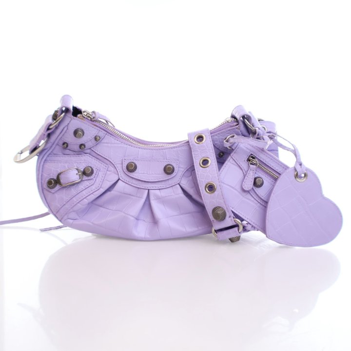 Balenciaga Embossed Crocodile Le Cagole XS