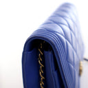 Chanel Blue Lambskin Boy Wa...