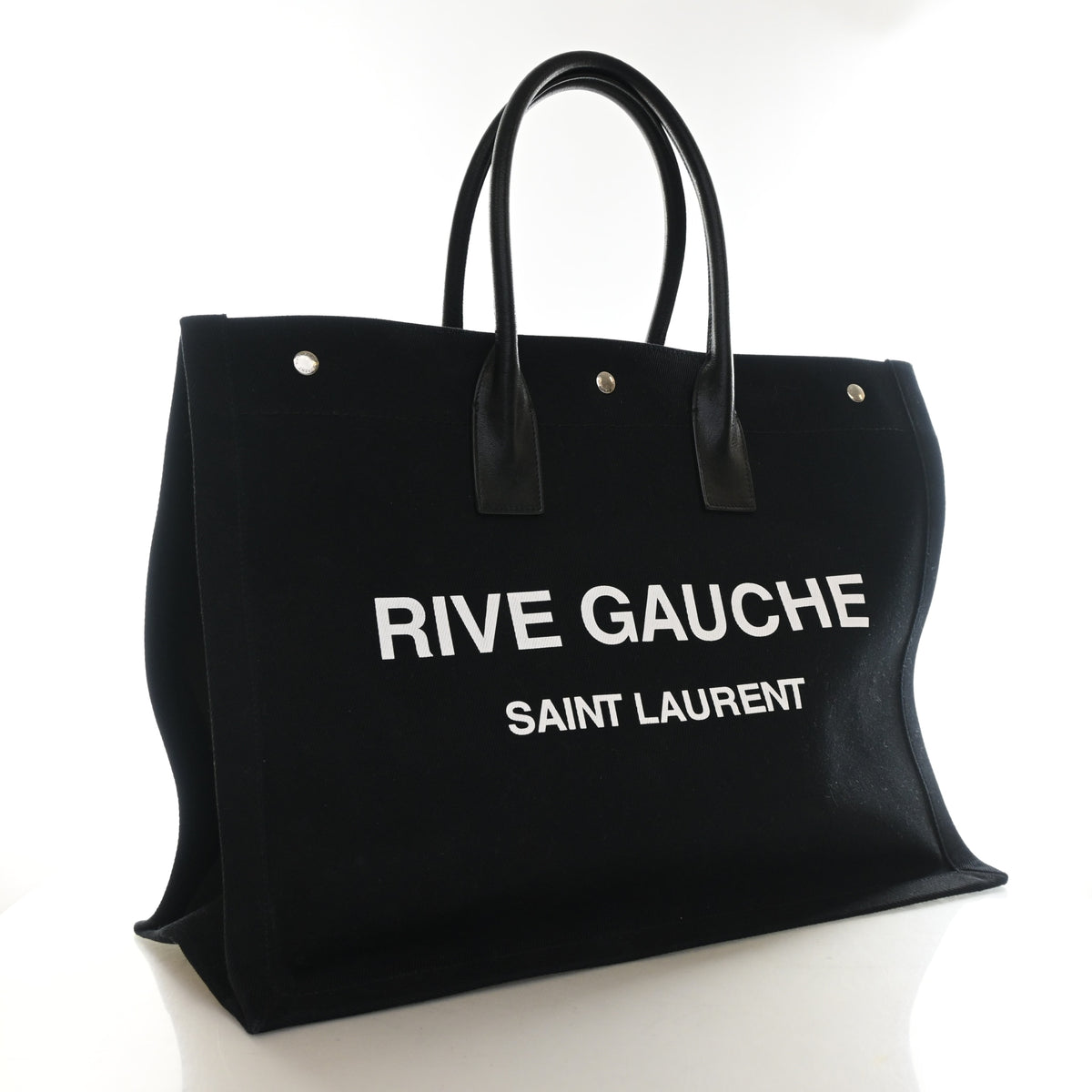 Saint Laurent Large Mixed Fibers Rive Gauche Tote, photo 2 of 17