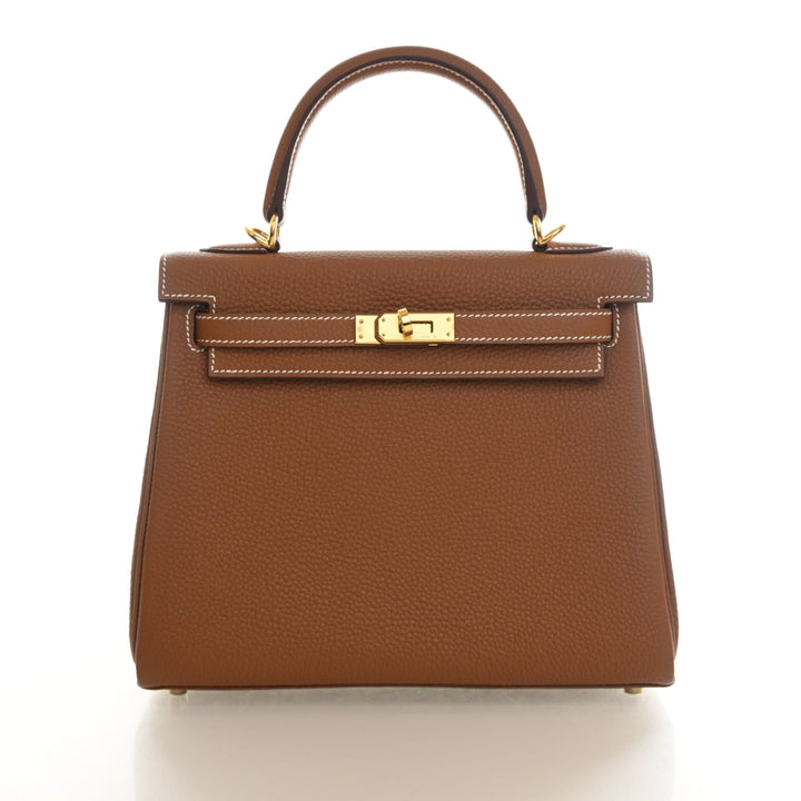 Hermes Gold Togo Kelly 25