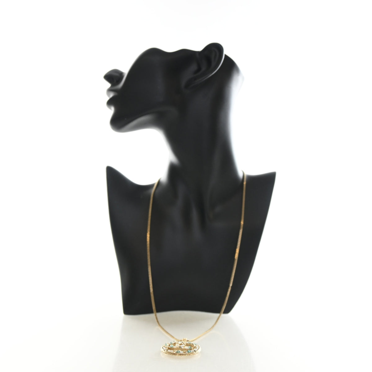 Chanel Crystal CC Round Pendant Necklace, photo 9 of 9
