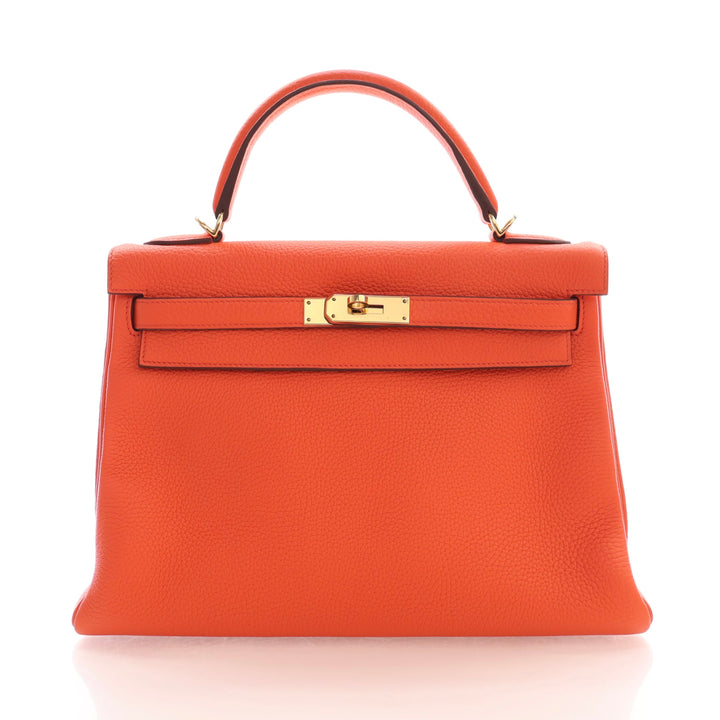 Hermes Orange Poppy Clemence Kelly 32