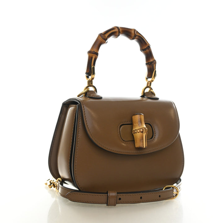 Gucci Mini Calfskin Bamboo 1947 Top Handle