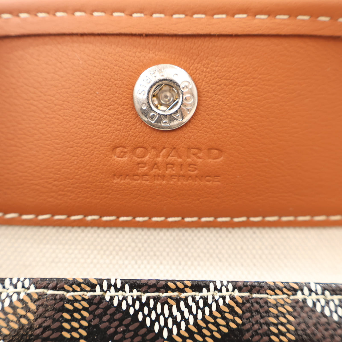 Pre-Owned Goyard Mini Goyardine Anjou, gold embossed logo detail