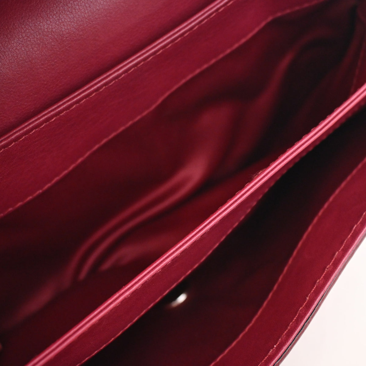Chanel Vintage Medium Calfskin Double Stitched Flap Bag, photo 12 of 16