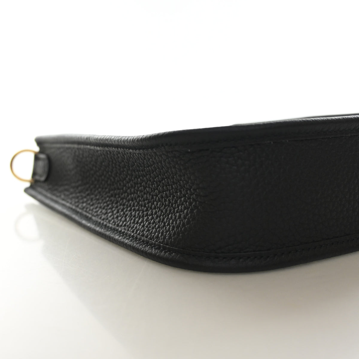 Pre-Owned Chanel Evelyne TPM Hermes Noir Clemence Leather 16, side view