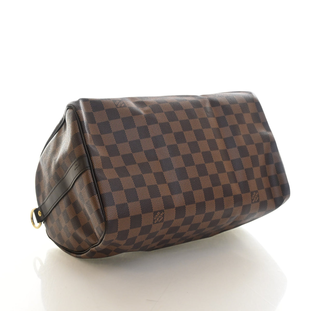 Pre-Owned Louis Vuitton Speedy Bandouliere 35 Damier Ebene, side profile