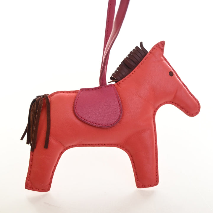 Hermes Rose Jaipur Milo Lambskin Rodeo GM