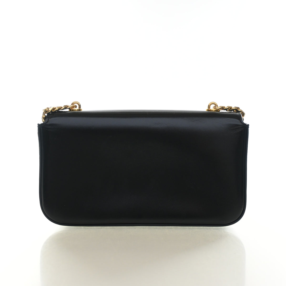 Pre-Owned Celine Shoulder Bag Calfskin Claude Chain, back view
