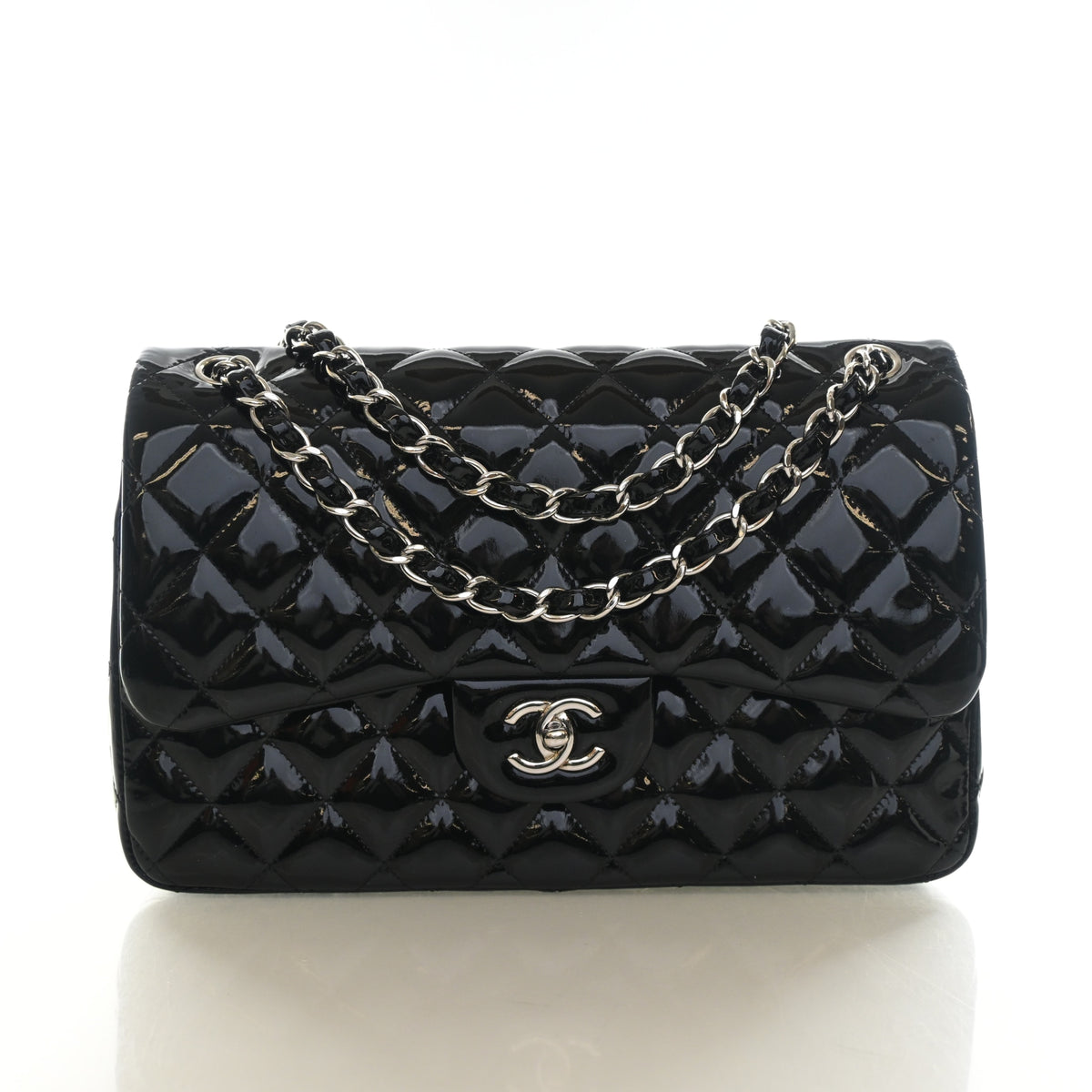 Chanel Jumbo Patent Classic Double Flap Bag, photo 1 of 16