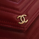 Chanel Lambskin Chevron Wal...