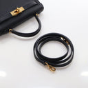 Hermes Noir Chevre Mini Kel...