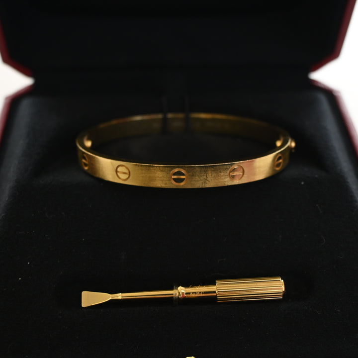 Cartier Classic Model Love Bracelet Sz 17