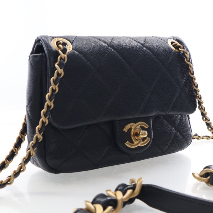 Chanel Mini Caviar Square Flap Bag