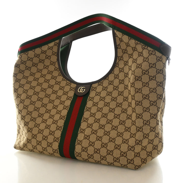 Gucci Large GG Canvas Giglio Tote