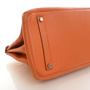 Hermes Orange H Clemence Bi...