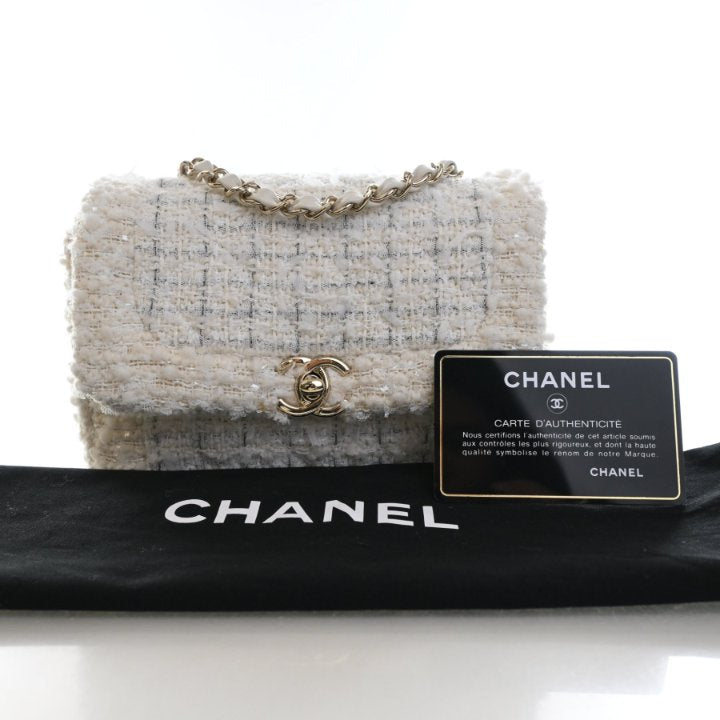 Chanel Mini Tweed Square Classic Flap Bag, photo 13 of 14