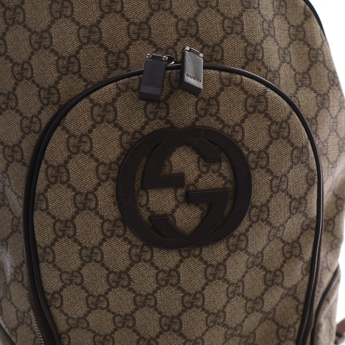 Pre-Owned Gucci Backpack GG Plus Monogram, front view, photo 4 of 15