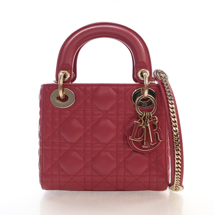 Christian Dior Mini Lambskin Lady Dior