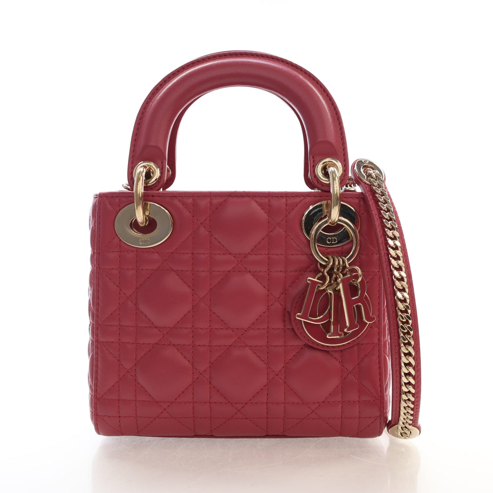 Christian Dior Mini Lambskin Lady Dior