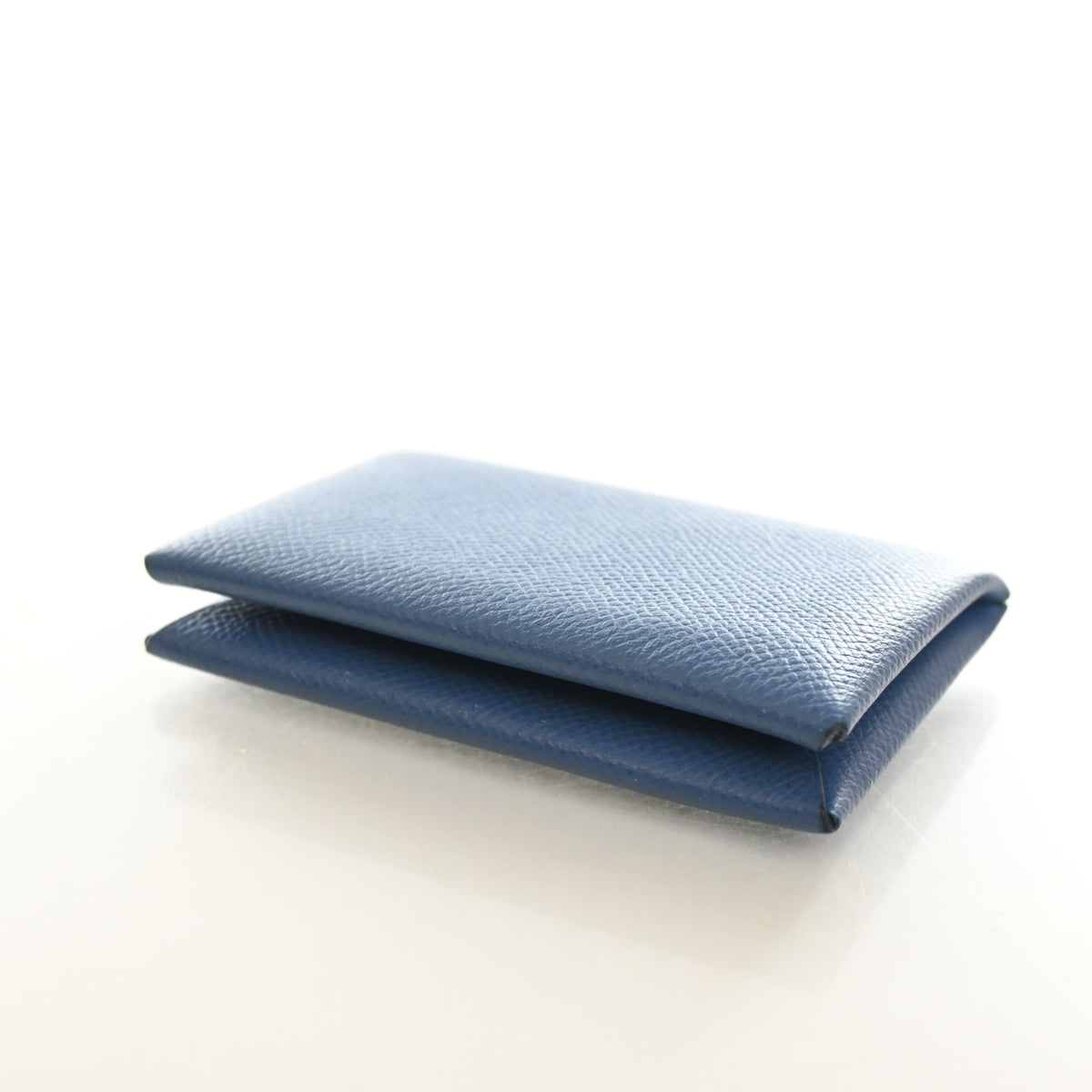 Hermes Bleu Tie Epsom Calvi Card Holder, photo 6 of 13