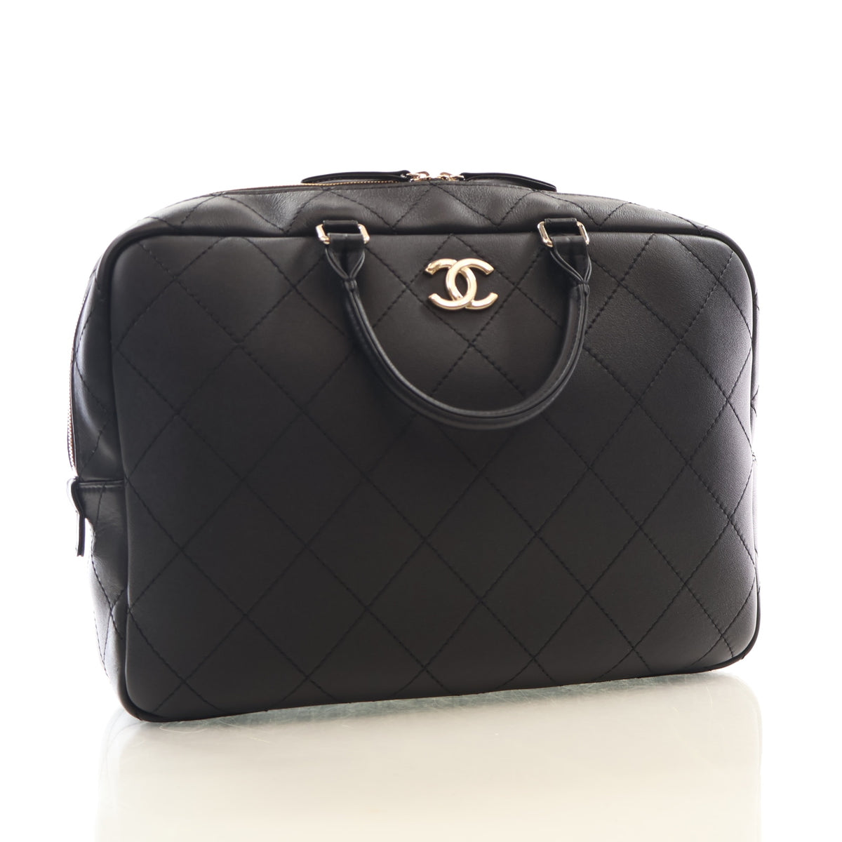 Chanel Lambskin Bowling Bag, photo 2 of 19
