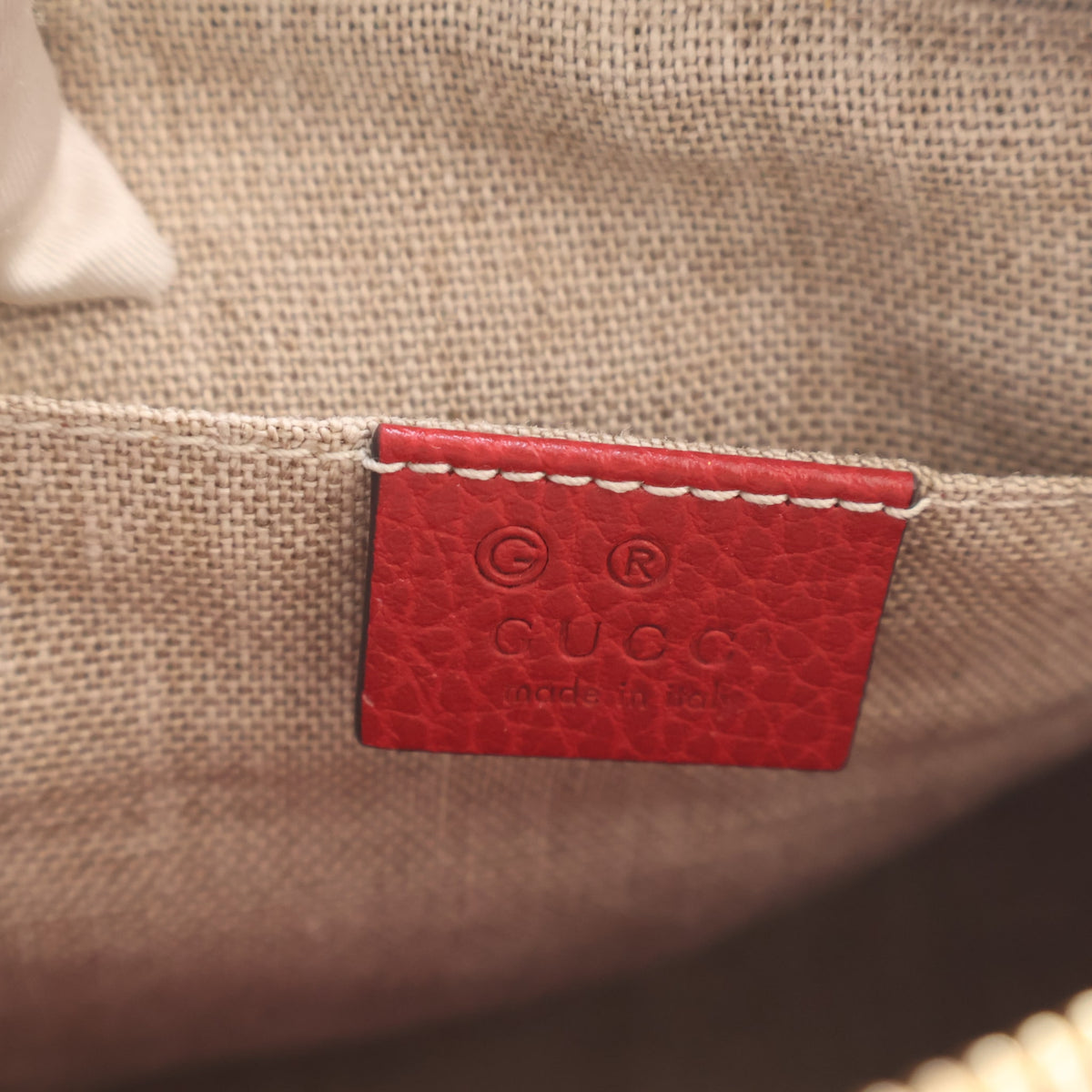 Pre-Owned Gucci Mini GG Canvas Bree Crossbody, logo detail