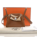 Hermes Gold Clemence Mini L...