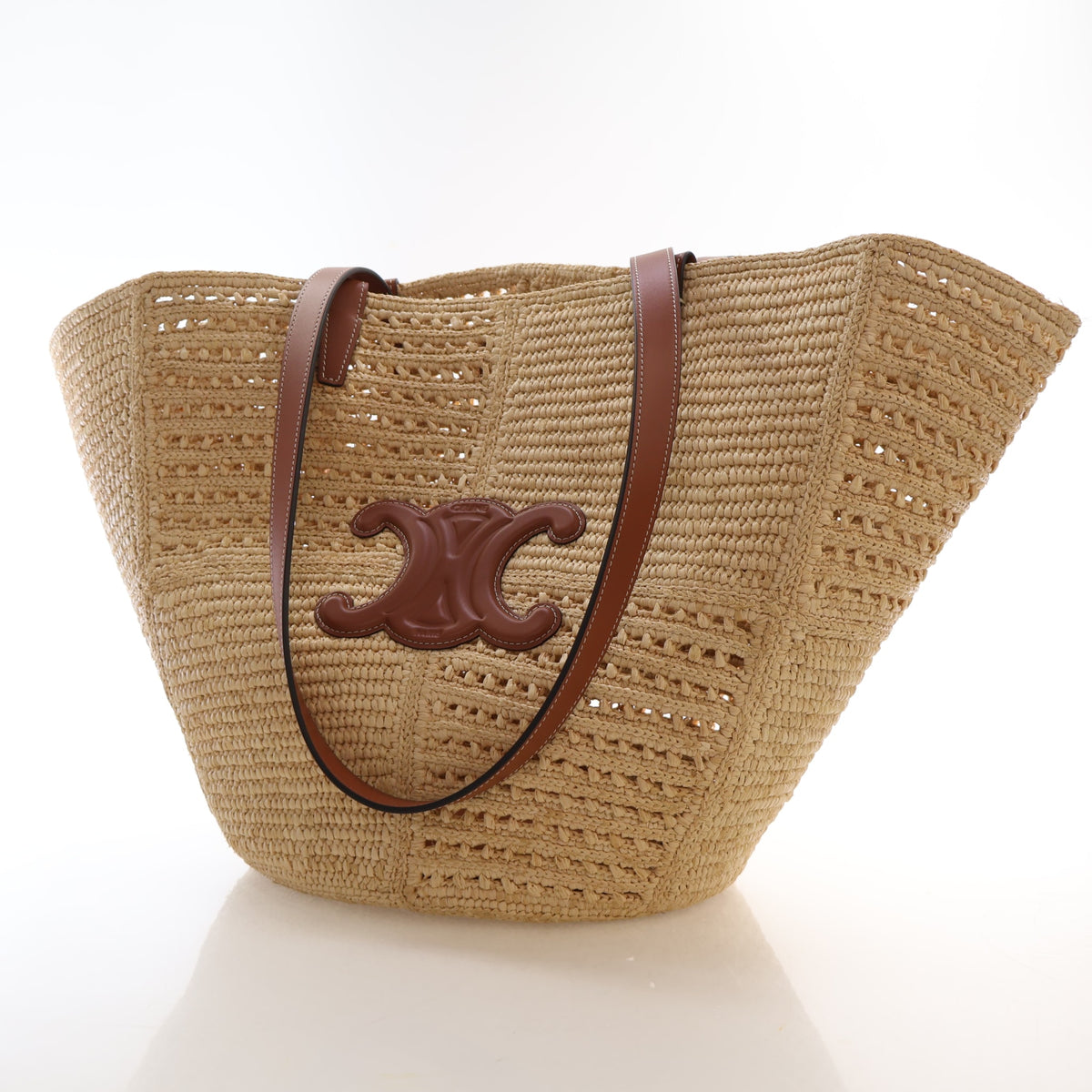 Celine Raffia Classic Panier Couffin Medium Tote, photo 3 of 16