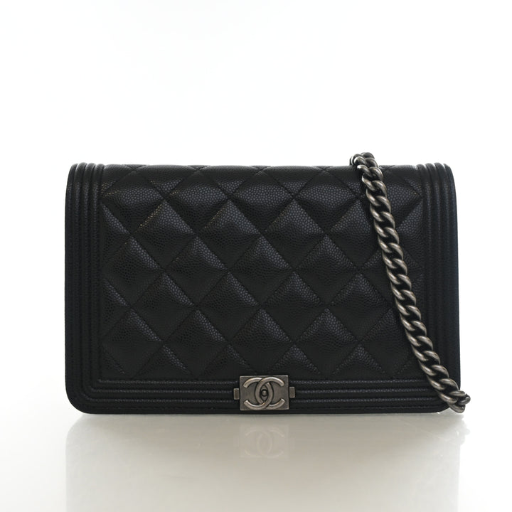 Chanel Caviar Boy Wallet On Chain (WOC)