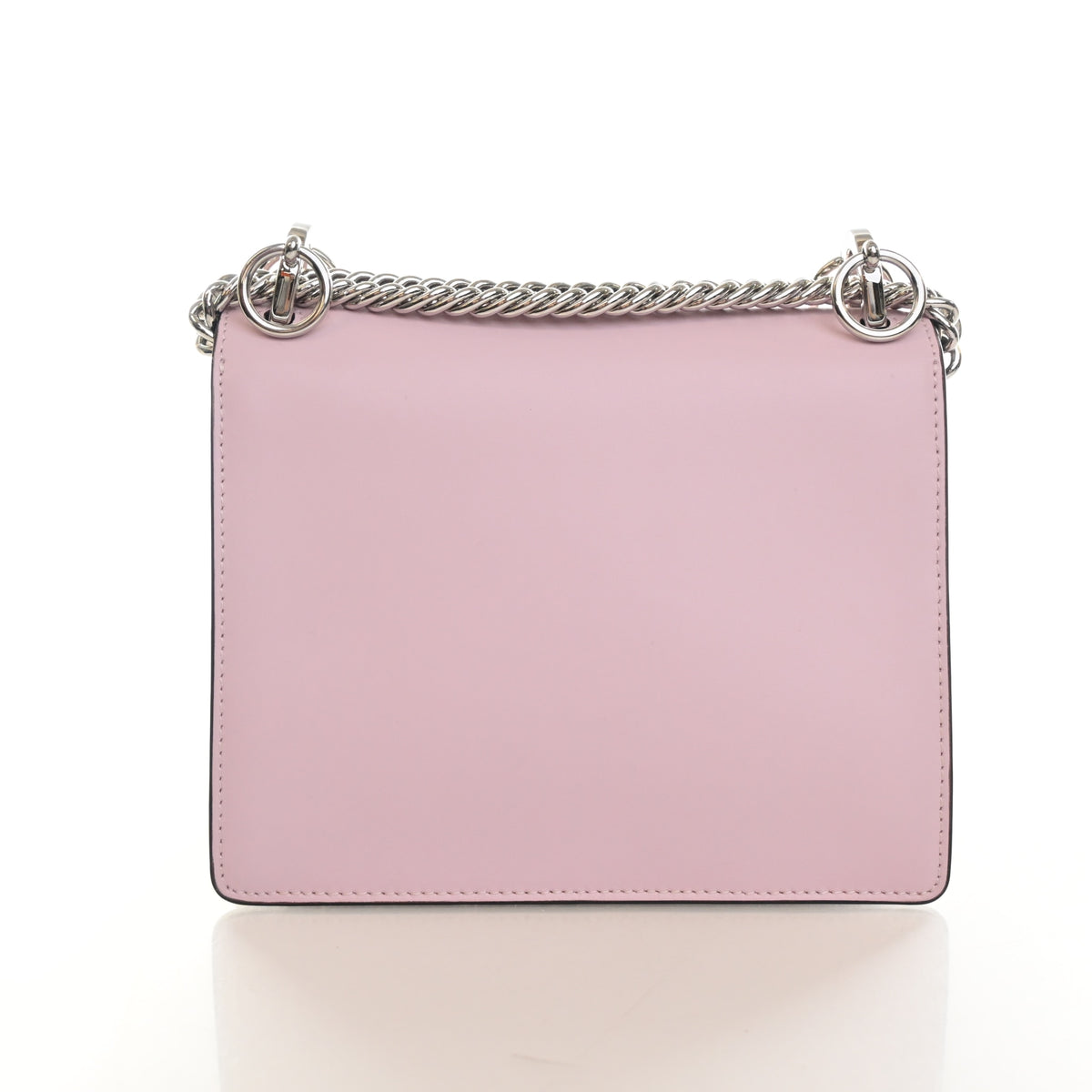 Pre-Owned Fendi Shoulder Bag Small Calfskin Kan I, back view