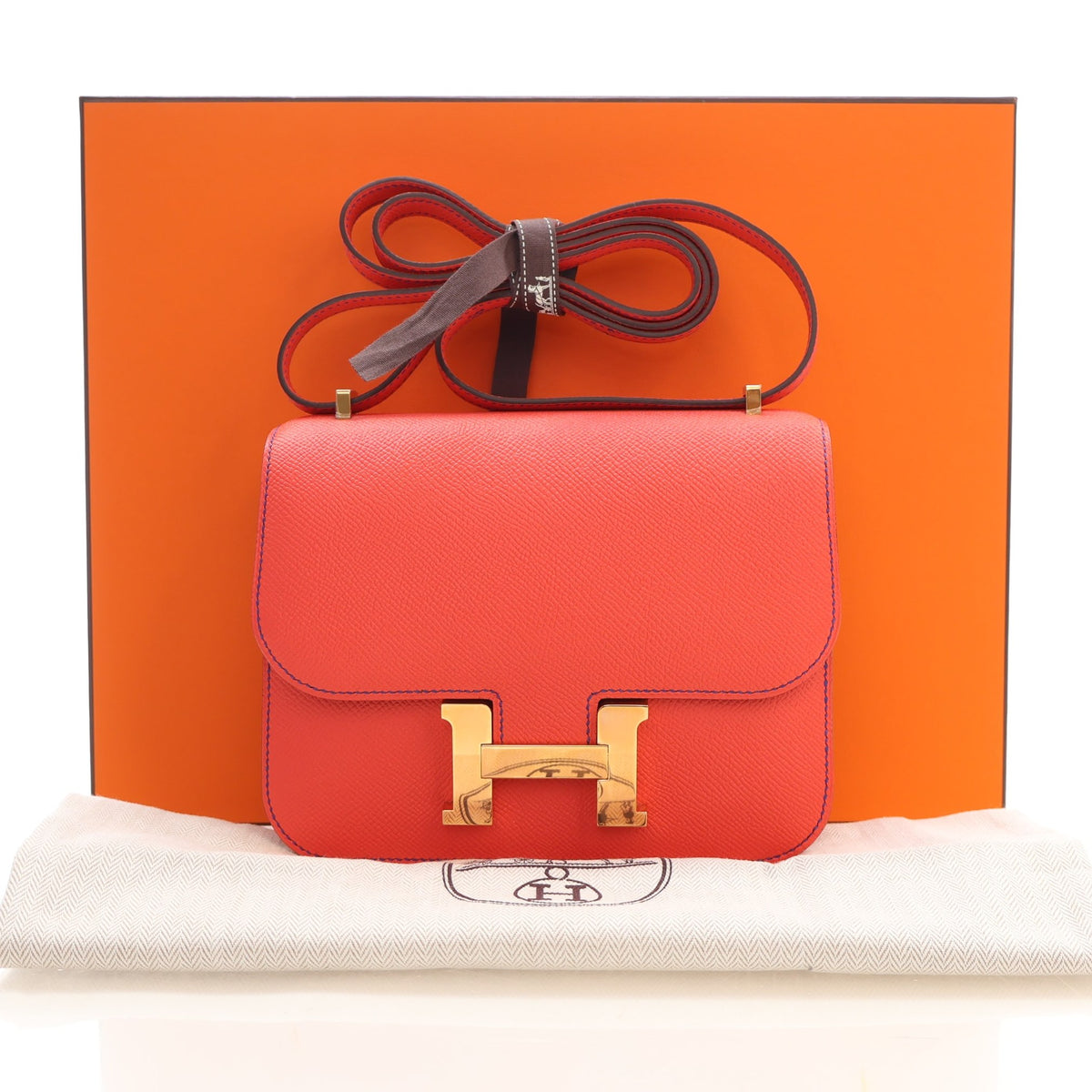 Hermes Rose Jaipur Epsom Verso Constance 18, photo 18 of 18
