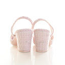 Chanel Pink Tweed Slingback...
