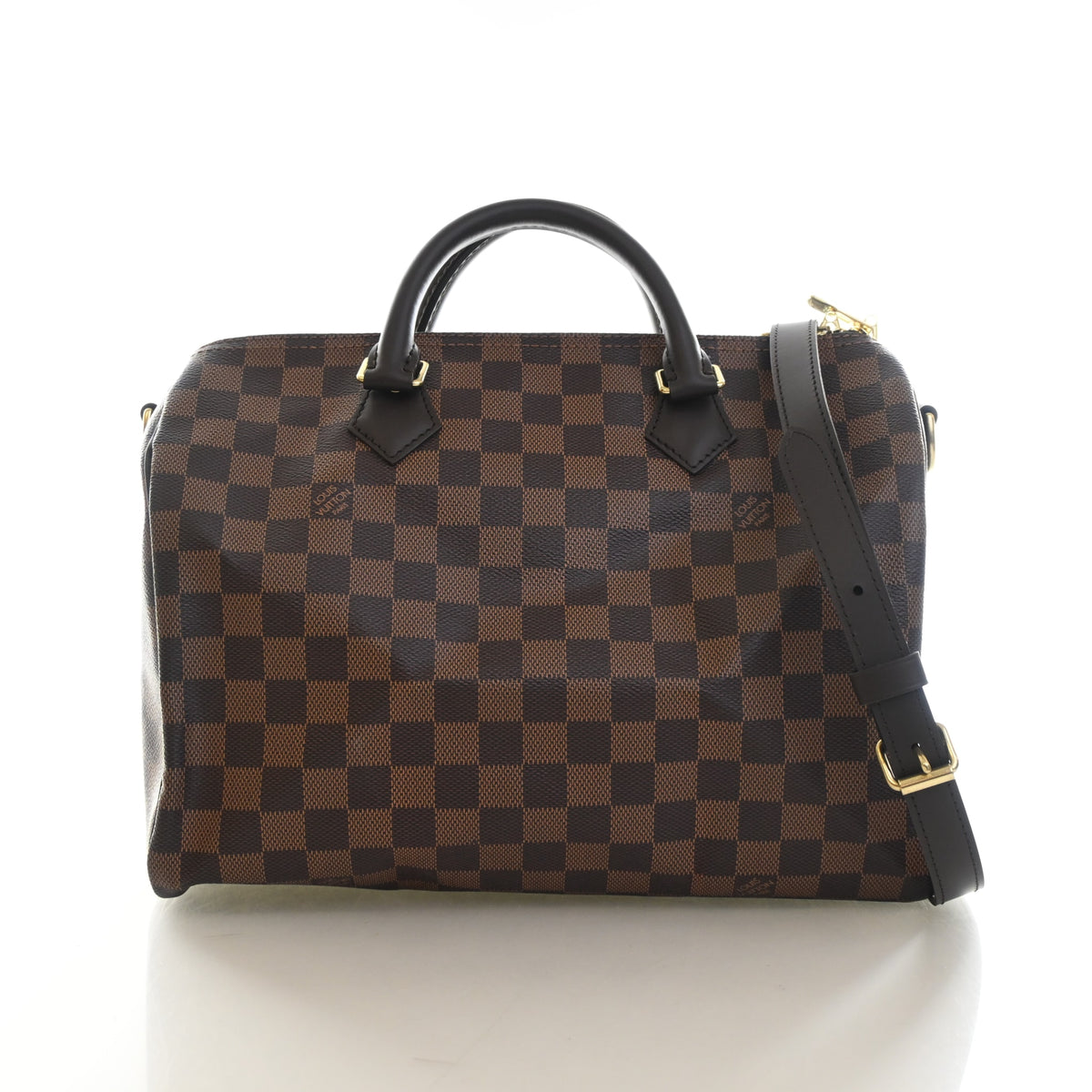 Pre-Owned Louis Vuitton Speedy Bandouliere 35 Damier Ebene, front view