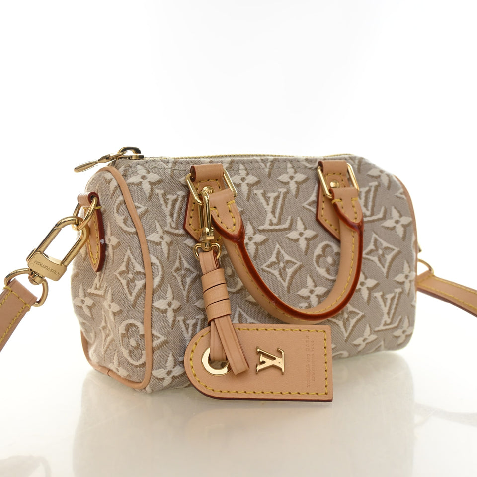 Louis Vuitton Jacquard Monogram Embleme Nano Speedy