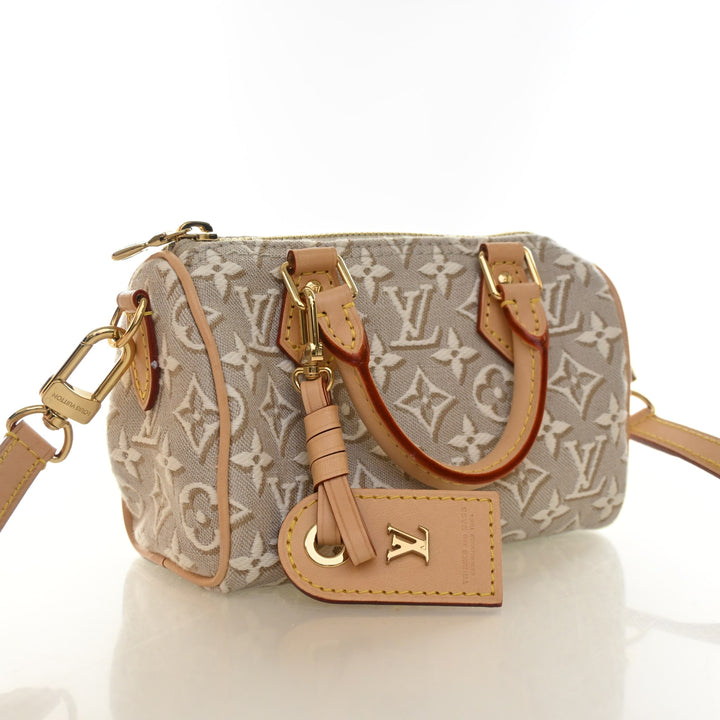 Louis Vuitton Jacquard Monogram Embleme Nano Speedy