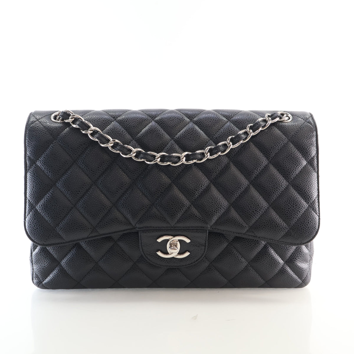 Chanel Jumbo Caviar CC Flap Bag, photo 1 of 18