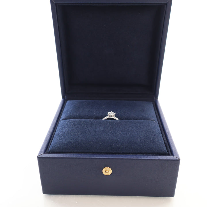 LV Diamonds Solitaire Monogram Star Cut Ring Sz 50