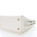 Hermes Blanc Swift Kelly 25