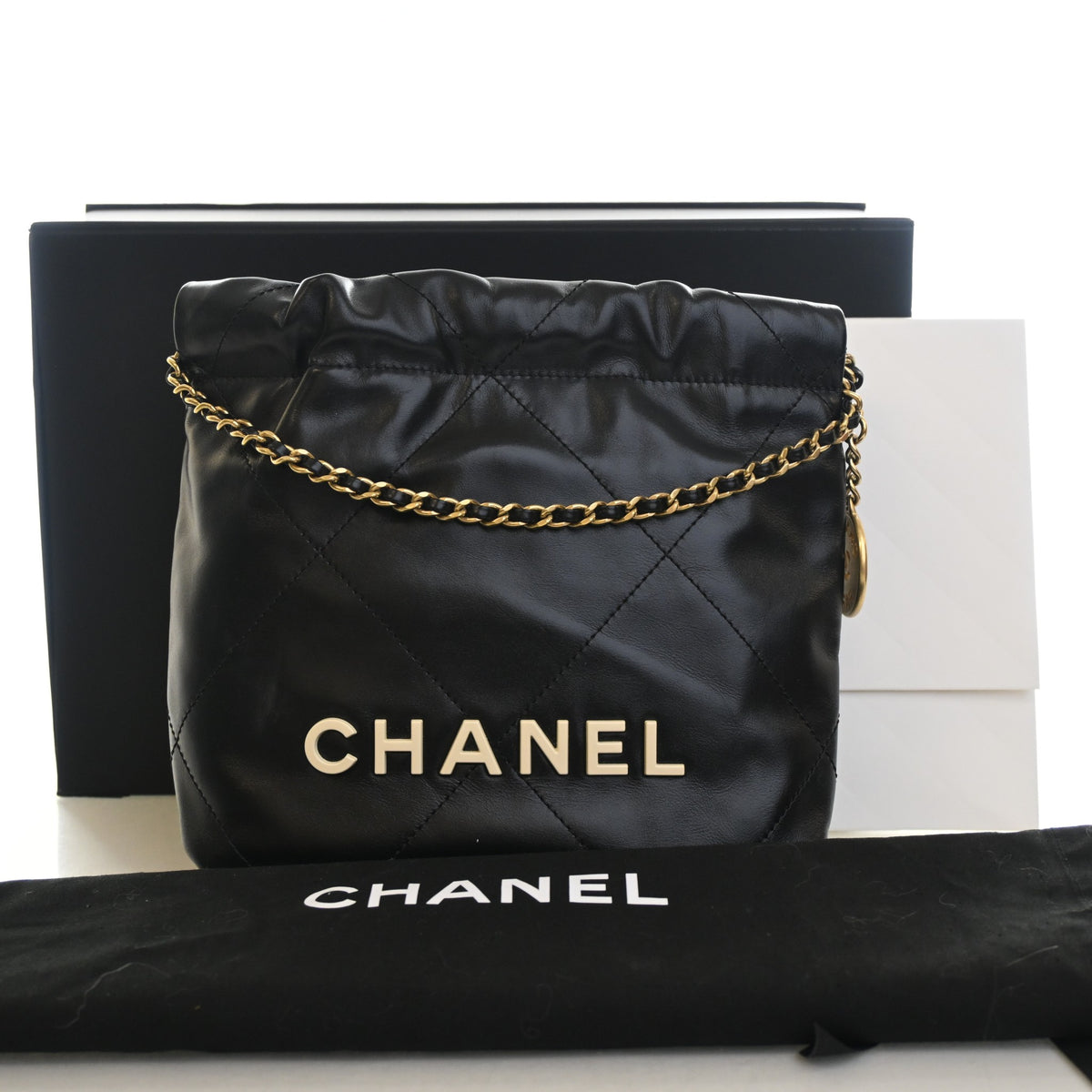 Chanel Mini Calfskin 22 Hobo, photo 15 of 15